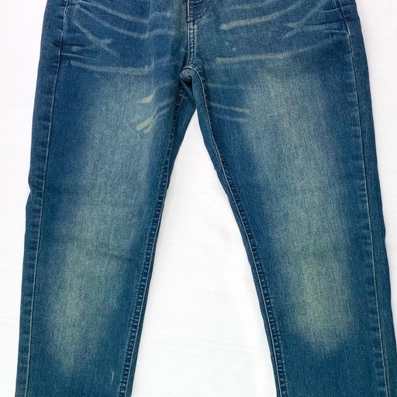 NEW Slim Fit Lee Stretch Jeans Blue Denim Tapered - Picture 3 of 10